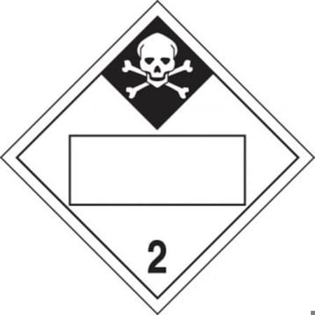 Accuform BLANK DOT PLACARD HAZARD CLASS 2 MPL424FV100 MPL424FV100